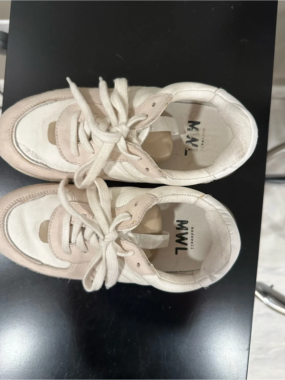 Women’s madewell Neutral Cream & Blush Sneakers